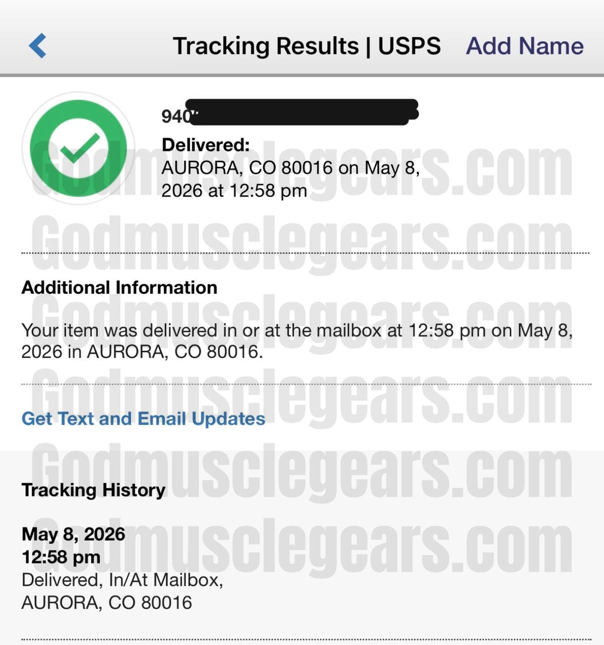 Delivery proof 1